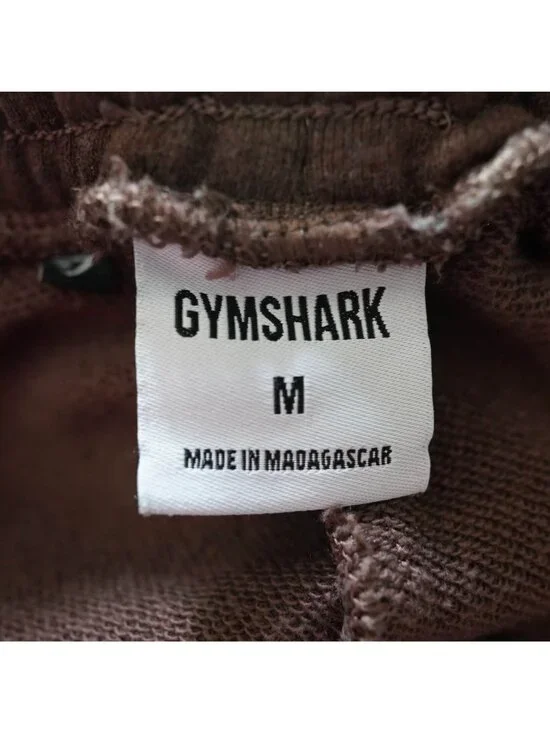 Gymshark Joggers Mens Medium Brown Tapered Sweatpants Athletic Logo - Picture 5 of 9